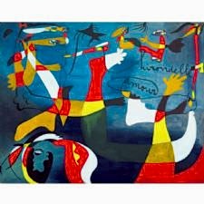 Joan Miro - Hirondelle Amour Tablosu