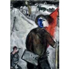Marc Chagall - Between Tablosu