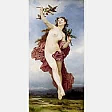 William Adolphe Bouguereau - Angela Tablosu