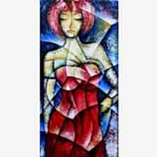 Zarif Kadın Kübizmi Tablosu