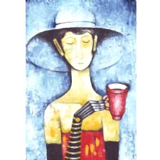 Kadın ve Kadeh Tablosu