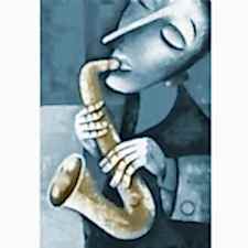 Saksafon Çalan Müzisyen Tablosu