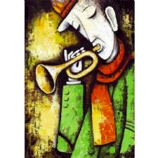 Trompet Çalan Adam Tablosu