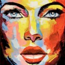 Kadın Yüzü Tablosu