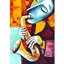 Saksafon Caz Müzik Tablosu