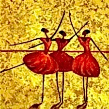 Afrikalı Balerin Kadınlar Tablosu