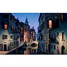 Venedik Gece Işıkları Tablosu