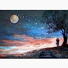 Ay Işığında Aşıklar Tablosu