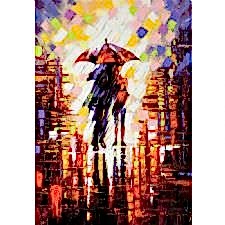 Colorful Umbrellas Tablosu