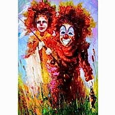 Renkli Palyaçolar Tablosu