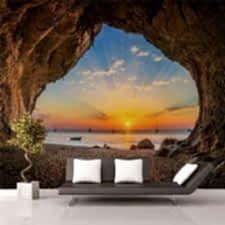 Mağara Günbatımı Duvar Kağıdı