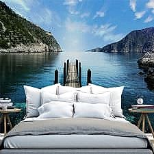 Denize Uzanan Yol Duvar Kağıdı