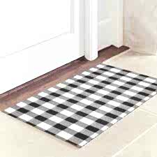 Pötikare Siyah Beyaz Kapı Paspası