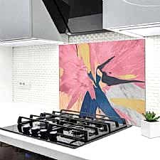 Sanat Karışımı Ocak Arkası Koruyucu