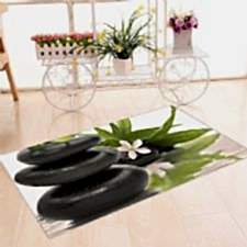 Spa Siyah Taşlar Banyo Halısı