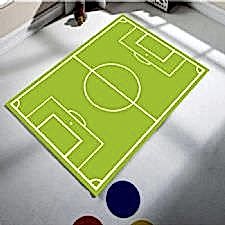 Futbol Sahası Desenli Dijital Baskılı Halı