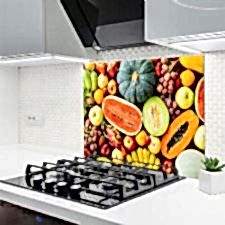 Otantik Meyveler Ocak Arkası Koruyucu