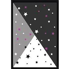 Yıldız Demeti Desenli Dijital Baskılı Halı