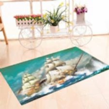 Gemi Fotoğraflı Banyo Halısı