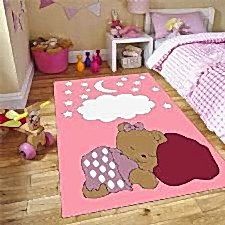 Ayıcık Desenli Dijital Baskılı Halı