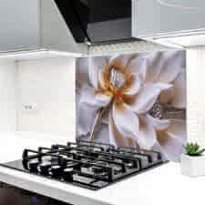 Çiçek Yaprakları Ocak Arkası Koruyucu