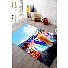 Yarışçı Salyangozlar Dijital Baskılı Halı