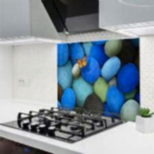 Mavimsi Taşlar ve Kelebek Ocak Arkası Koruyucu