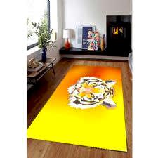 Kaplan Çizimi Geçişli Zeminli Dijital Baskılı Halı