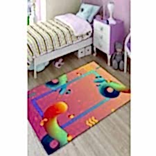 3D Geometrik Şekiller Dijital Baskılı Halı