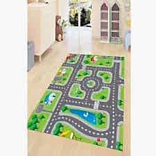 Eğlenceli Parkur Desenli Dijital Baskılı Halı