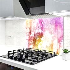 Renkli Tual Ocak Arkası Koruyucu