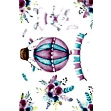 Balon Desenli Dijital Baskılı Halı