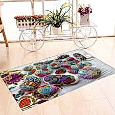 Renkli Çakıl Taşı Banyo Halısı