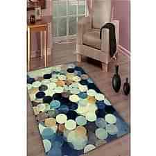 Kristal Daireler Dijital Baskılı Halı