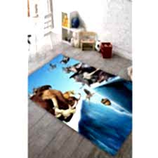 Buzdaki Kahramanlar Dijital Baskılı Halı