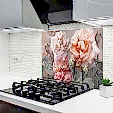 Güzel Güller Ocak Arkası Koruyucu