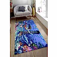 Deniz Kızları Ve Balıklar Dijital Baskılı Halı