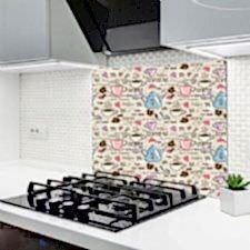 Kahve Güzeldir Ocak Arkası Koruyucu