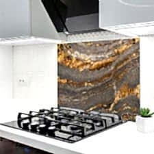 Mermer Görünümlü Grimsi Ocak Arkası Koruyucu