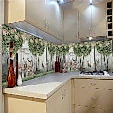 Ceylan ve Geyiklerin Bekleyişi Tezgah Arası Cam Panel