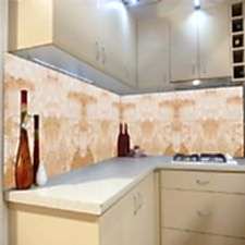 Kahve Lekesi Görünlü Tezgah Arası Cam Panel