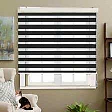 Koyu Gri Zebra Perde