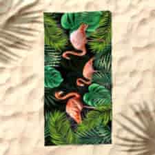 Flamingo Dijital Baskılı Plaj Havlusu