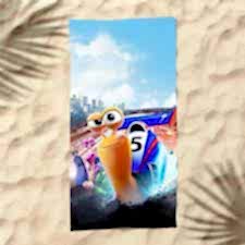 Turbo Salyongozlar Dijital Baskılı Plaj Havlusu