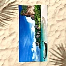 Deniz Manzara Dijital Baskılı Plaj Havlusu