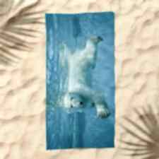 Kutup Ayısı Dijital Baskılı Plaj Havlusu