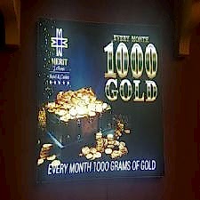 Gold Görselli Işıklı Light Box